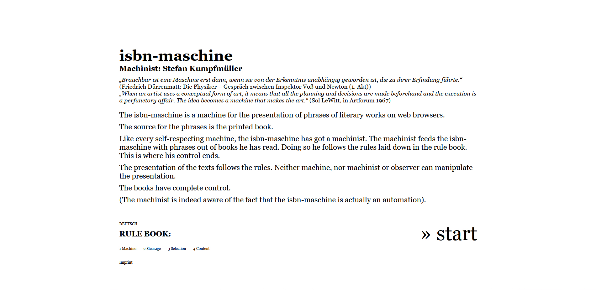 Click starts isbn-maschine