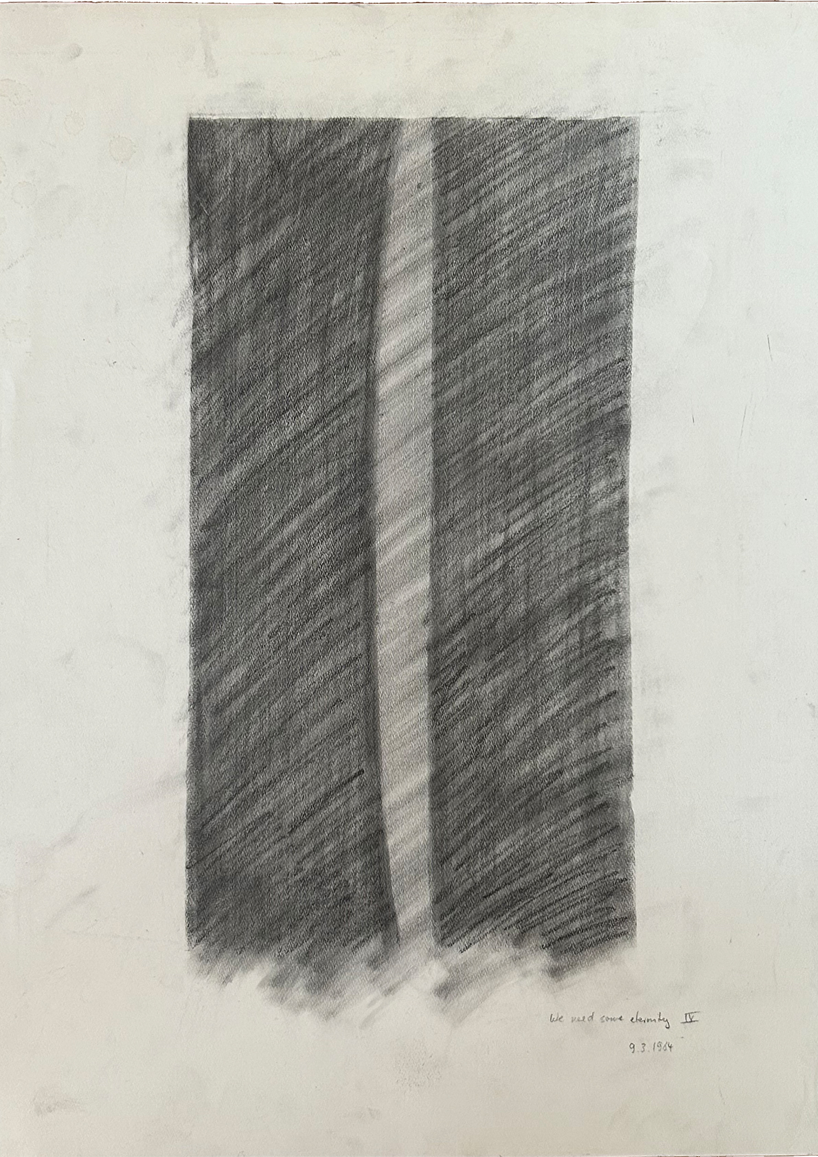 We need more Eternity IV (09.03.1984) DIN A2, Bleistift auf Papier